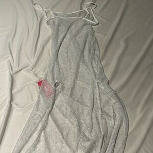 See-through fishnet party dress/beach dress size large